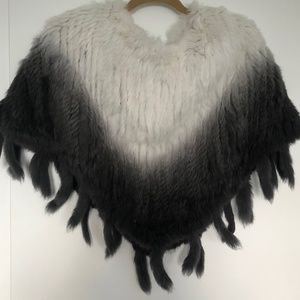Fur wrap/cape/poncho